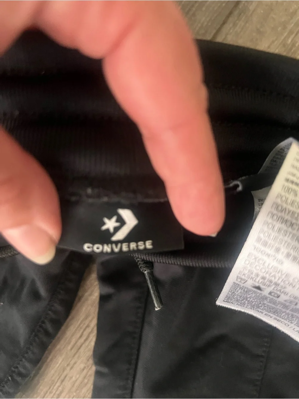 🏅 10/$10 Converse Black Joggers with White Star-Pattern Side Stripe